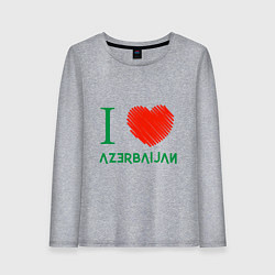 Женский лонгслив Love Azerbaijan