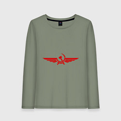 Женский лонгслив Серп и молот в виде орла