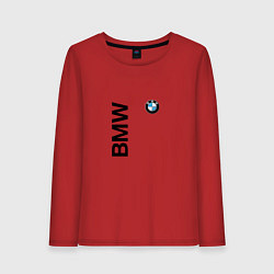 Лонгслив хлопковый женский BMW ато супер, цвет: красный