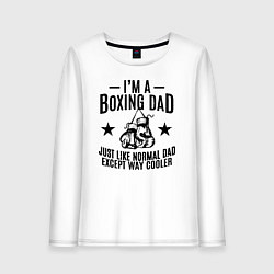 Женский лонгслив Im a boxing dad