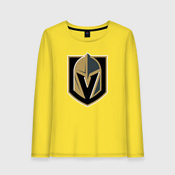 Лонгслив хлопковый женский Vegas Golden Knights , Вегас Голден Найтс, цвет: желтый