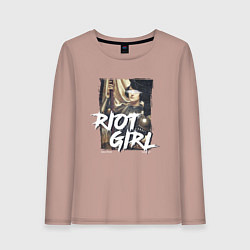 Женский лонгслив Мятежная девушка