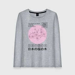 Женский лонгслив Sakura in Japanese style