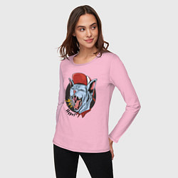 Лонгслив хлопковый женский Cool cat Hype!, цвет: светло-розовый — фото 2