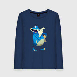 Лонгслив хлопковый женский Globox Rayman Legends, цвет: тёмно-синий