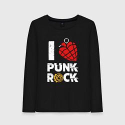 Женский лонгслив I LOVE PUNK ROCK