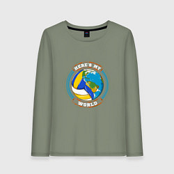 Женский лонгслив World - Volleyball