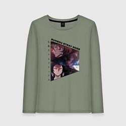 Женский лонгслив Великий из бродячих псов, Дазай Осаму, Чуя Накахар