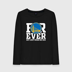 Лонгслив хлопковый женский Golden State Warriors FOREVER NOT JUST WHEN WE WIN, цвет: черный