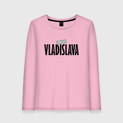 Лонгслив хлопковый женский Unreal Vladislava, цвет: светло-розовый