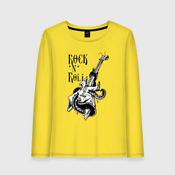 Женский лонгслив Guitar & Octopus Rock n Roll