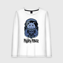 Женский лонгслив Могучий мышонок