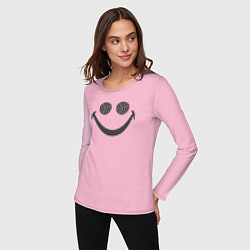 Лонгслив хлопковый женский Smile Volleyball, цвет: светло-розовый — фото 2
