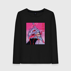 Женский лонгслив Ева 02 Neon Evangelion