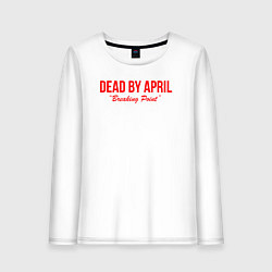 Лонгслив хлопковый женский Dead by april metal,, цвет: белый