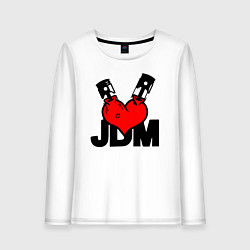 Женский лонгслив JDM Heart Piston Japan