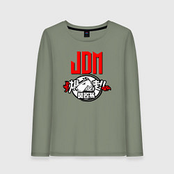 Женский лонгслив JDM Bull terrier Japan