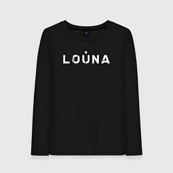Лонгслив хлопковый женский Лоуна louna 1984, цвет: черный