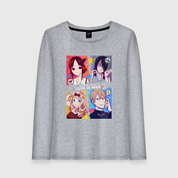 Женский лонгслив Госпожа Кагуя: В любви как на войне Love is War