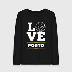 Лонгслив хлопковый женский Porto Love Classic, цвет: черный