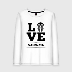 Лонгслив хлопковый женский Valencia Love Классика, цвет: белый