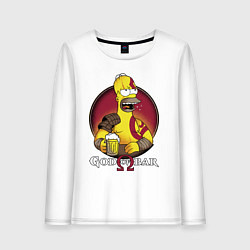 Женский лонгслив Homer god of bar