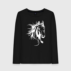Женский лонгслив Лошадиная голова
