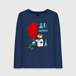 Женский лонгслив Сова химик