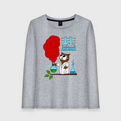 Женский лонгслив Сова химик