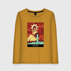 Женский лонгслив Звезда карта Таро The Star Tarot Card