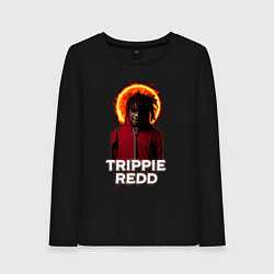 Лонгслив хлопковый женский TRIPPIE REDD 1400, цвет: черный