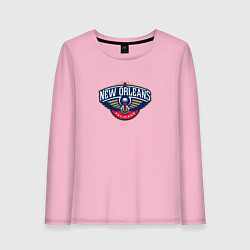 Лонгслив хлопковый женский Нью-Орлеан Пеликанс NBA, цвет: светло-розовый