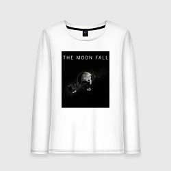 Лонгслив хлопковый женский The Moon Fall Space collections, цвет: белый