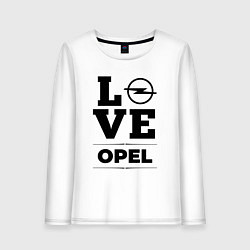 Лонгслив хлопковый женский Opel Love Classic, цвет: белый