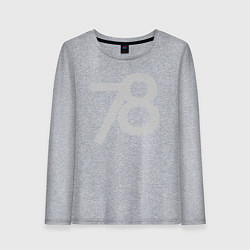 Женский лонгслив Огромные цифры 78