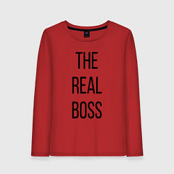 Женский лонгслив The real boss!