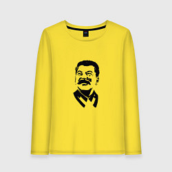 Лонгслив хлопковый женский Joseph Stalin, цвет: желтый