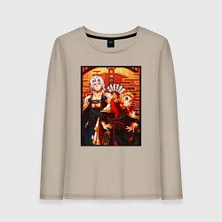 Женский лонгслив Тенген и Ренгоку красивые - Клинок рассекающий дем