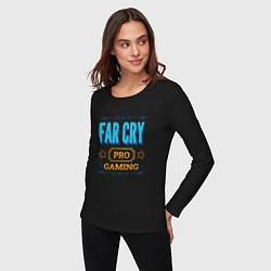 Лонгслив хлопковый женский Игра Far Cry pro gaming, цвет: черный — фото 2