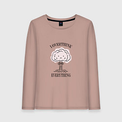 Женский лонгслив I Overthink Everything