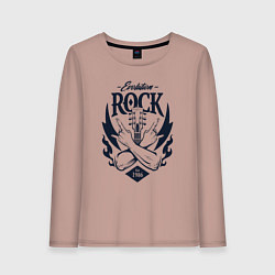Женский лонгслив Rock evolution