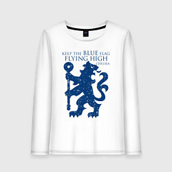 Лонгслив хлопковый женский FC Chelsea Lion, цвет: белый