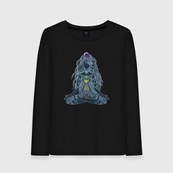 Женский лонгслив Йога - чакры по цветам