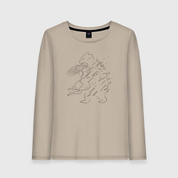 Женский лонгслив Медвежьи объятия