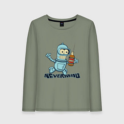 Лонгслив хлопковый женский Little Bender, цвет: авокадо