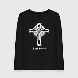 Женский лонгслив Black sabbath крест