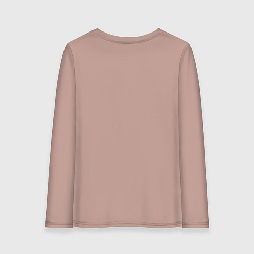 Женский лонгслив Панда бамбук и стрекоза / Пыльно-розовый – фото 2