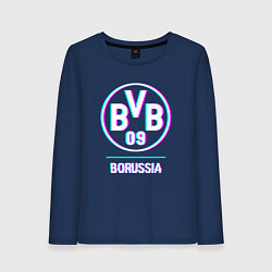Женский лонгслив Borussia FC в стиле glitch
