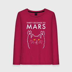 Женский лонгслив Thirty Seconds to Mars rock cat