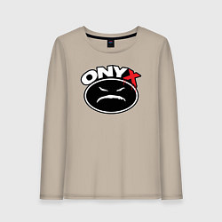 Женский лонгслив Onyx - black logo